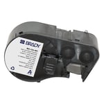 Afbeelding van Brady M4-124-461 gelamineerde polyester labels zwart op wit/transparant | 41,91 mm x 12,7 mm (origineel) | BRAM4-124-461