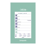 Afbeelding van Brepols omlegkalender op schild | 1 week | 19 x 31 cm | 4-talig | 2027 | BRE1.850.9900.00.6.02027