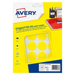 Afbeelding van Avery Zweckform PET30J markeringspunten | 30 mm | geel | 240 etiketten | AVEAV-PET30J