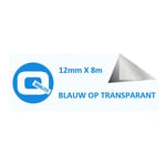 Afbeelding van Brother TZe-133 tape blauw op transparant 12mm (huismerk) | STTZe-133