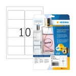 Afbeelding van Herma 8018 transparante etiketten | A4 | 96 x 50,8 mm | glashelder | 250 etiketten | HER8018