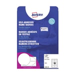 Afbeelding van Avery Zweckform J4785-20 textiel etiketten | zelfklevend | 50 mm x 80 mm | wit | 200 etiketten | AVEAV-J4785-20