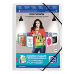Afbeelding van Oxford 100201153 Polyvision elastomap | A4 | kunststof | wit-transparant | OXF100201153