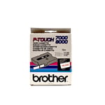 Afbeelding van Brother TX-232 tape rood op wit 12mm x 15m (origineel) | BROTX232