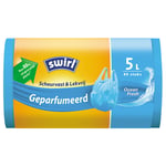Afbeelding van Swirl vuilniszakken met handvatten | voor pedaalemmers | geparfumeerd | 5 liter | 45 stuks | SWI133659