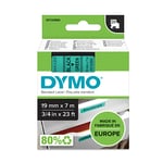 Afbeelding van DYMO S0720890 / 45809 tape zwart op groen 19mm (origineel) | 45809