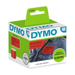 Afbeelding van Dymo 2133399 verzend- en naambadge etiketten rood (origineel) | DYM2133399