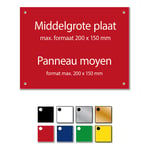 Afbeelding van Posthumus gegraveerde naamplaat | kunststof | met schroeven | 200 x 150 mm | POST613512