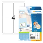 Afbeelding van Herma Premium 4503 permanent hechtende etiketten | A4 | 99,1 x 139 mm | wit | 100 etiketten | HER4503