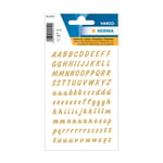 Afbeelding van Herma 4152 A-Z etiketten | 8 mm | goud/transparant | 238 etiketten | HER4152
