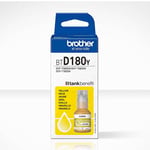 Afbeelding van Brother BTD180Y inktfles geel (origineel) | BROBTD180Y