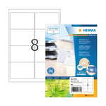 Afbeelding van Herma 10732 gerecyclede universele etiketten | A4 | 99,1 x 67,7 mm | wit | 640 etiketten | HER10732