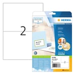 Afbeelding van Herma Premium 8636 permanent hechtende etiketten | A4 | 210 x 148 mm | wit | 20 etiketten | HER8636