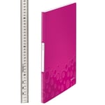 Afbeelding van Leitz 4631 WOW showalbum | A4 | roze metallic | 20 insteekhoezen | LEI46310023