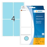 Afbeelding van Herma 2493 multifunctionele etiketten | 52 x 82 mm | blauw | 128 etiketten | HER2493