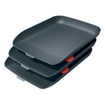 Afbeelding van Leitz 53582089 Cosy brievenbak | A4 | polystyreen | fluweel grijs | 3 stuks | LEI53582089