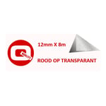 Afbeelding van Brother TZe-132 tape rood op transparant 12mm (huismerk) | STTZe-132
