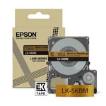 Afbeelding van Epson LK-5KBM tape zwart op metallic goud 18 mm (origineel) | EPSC53S672093