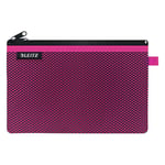 Afbeelding van Leitz 40130023 WOW Mesh-etui | nylon | roze | maat L | 2 vakken | LEI40130023