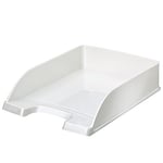 Afbeelding van Leitz 5526 WOW brievenbak | middel hoog | wit metallic | 5 stuks | LEI52263001