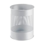 Afbeelding van Durable 331010 papierbak | metaal | geperforeerd | grijs | 15 liter | DUR331010