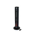 Afbeelding van Domo DO7345H keramische kachel | met haardvuureffect | zwart | DOMDO7345H