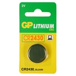 Afbeelding van GP knoopcel batterij CR2430 | lithium | 1 stuk | GPGPCR2430