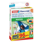 Afbeelding van Tesa 58213-00000-03 poster powerstrips | kleefstrips | wit | 96 stuks | TES58213-00000-03