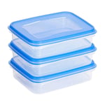 Afbeelding van Sunware Club Cuisine diepvriesdozen | transparant/blauw | 0,7 liter | 3 stuks | SUN76500663