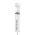 Afbeelding van Neomounts bureau stekkerdoos | 3 stopcontacten | 3 USB-poorten | wit | 1.4 meter | NEODS22-840WH6