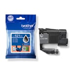 Afbeelding van Brother LC-521BK inktcartridge zwart (origineel) | BROLC-521BK