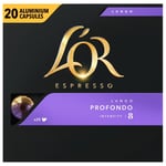 Afbeelding van L'OR Espresso Lungo Profondo koffiecups | 20 stuks | LOR8253