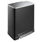 Afbeelding van EKO Recycle E-Cube duo pedaalemmer | zwart | 28 + 18 liter | EK240NA7536