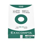 Afbeelding van Exacompta 13802X systeemkaart | gelinieerd | wit | 100 x 150 mm | 100 stuks | EXA13802X