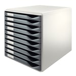 Afbeelding van Leitz 5281 ladeblok | donkergrijs | 10 laden | LEI52810089