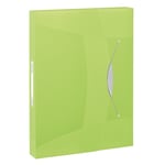 Afbeelding van Esselte 6240 Vivida documentenbox | A4 | polypropyleen | transparant groen | 47mm | 380 vel | ESS624051