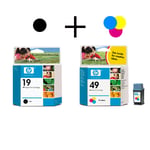 Afbeelding van HP bundel 49(tricolor) + 19(black) | HPB49A28A