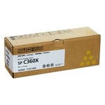 Afbeelding van Ricoh 408253 toner cartridge geel extra hoge capaciteit (origineel) | RICSP-C361Y