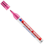 Afbeelding van Edding 3000 permanent marker | roze | ronde punt | 1,5 - 3 mm | EDD4-3000009