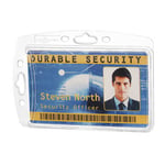 Afbeelding van Durable 890519 naambadge zonder textielkoord | transparant | 10 stuks | DUR890519
