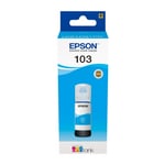 Afbeelding van Epson 103 inktfles cyaan (origineel) | EPS103C