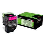 Afbeelding van Lexmark 80C2HM0 nr. 802HM toner cartridge magenta hoge capaciteit (origineel) | LEX80C2HM0