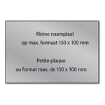 Afbeelding van Posthumus gegraveerde naamplaat | aluminium | zelfklevend | 150 x 100 mm | POST612013