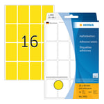 Afbeelding van Herma 2451 multifunctionele etiketten | 25 x 40 mm | geel | 512 etiketten | HER2451