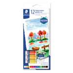 Afbeelding van Staedtler 8880C12 aquarelverfset | 12 kleuren | STA8880C12