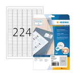 Afbeelding van Herma 8830 inkjet etiketten | A4 | 25,4 x 8,5 mm | wit | 5600 etiketten | HER8830
