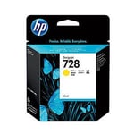Afbeelding van HP F9J61A nr. 728 inktcartridge geel (origineel) | HPF9J61A