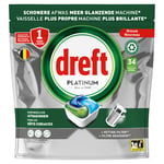 Afbeelding van Dreft All-in-One Platinum Vaatwastabletten | Original | 34 tabs | QC-DR-06277