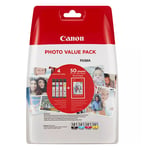 Afbeelding van Canon CLI-581 BK/C/M/Y serie incl. 50 vel fotopapier (origineel) | CAN2106C005