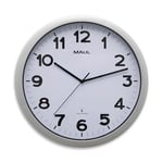 Afbeelding van Maul MAULstep radiogestuurde wandklok | kunststof | grijs | 40 cm | MAU9054095